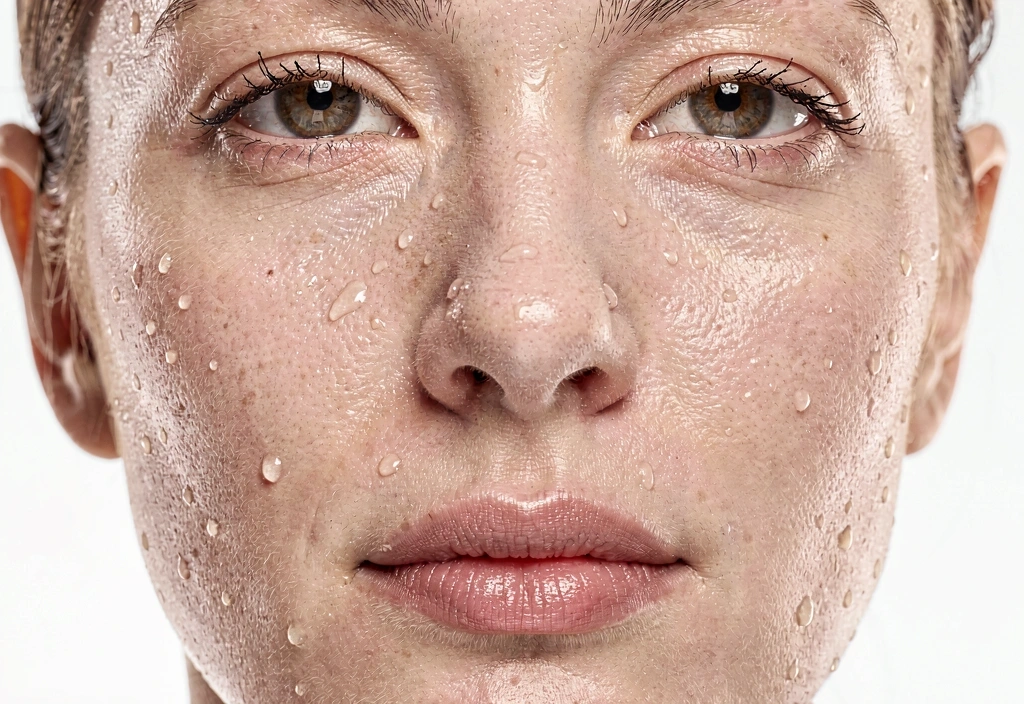 Hydratovaná pleť detail